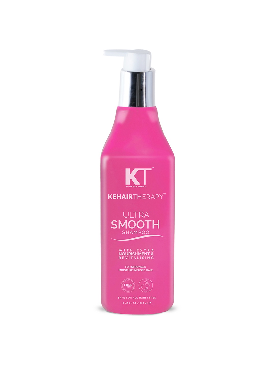 

KEHAIRTHERAPY Unisex Professional Kehairtherapy Sulfate Free Ultra Smooth Shampoo 250 ml, White