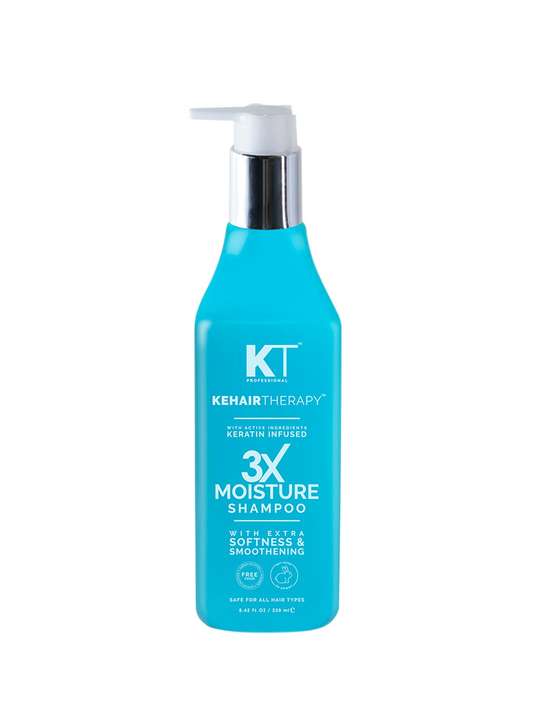 

KEHAIRTHERAPY KT Professional Kehairtherapy Sulfate Free 3X Moisture Shampoo 250 ml, White