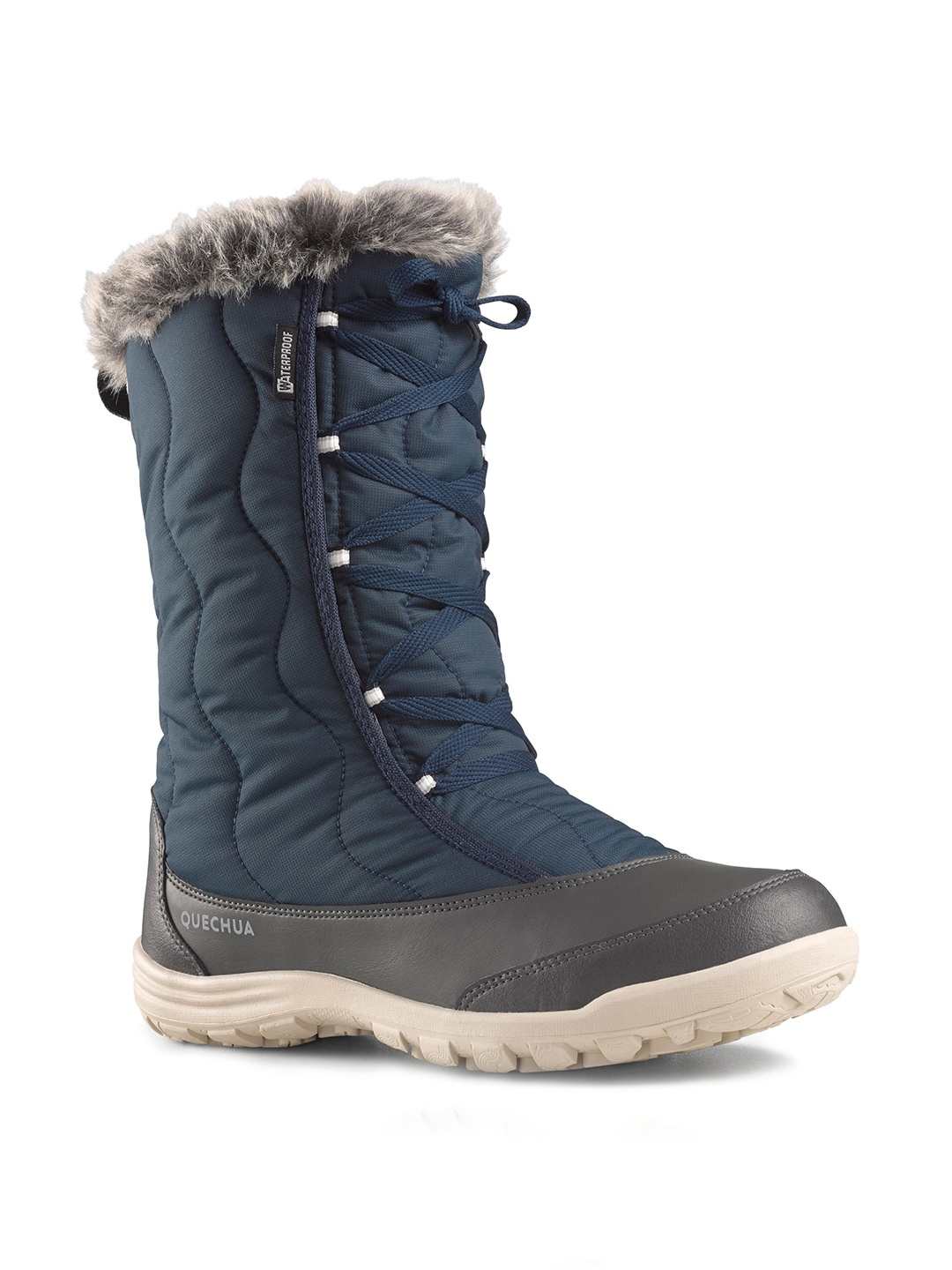 

Quechua By Decathlon Women Blue Solid High Top Snow Boots