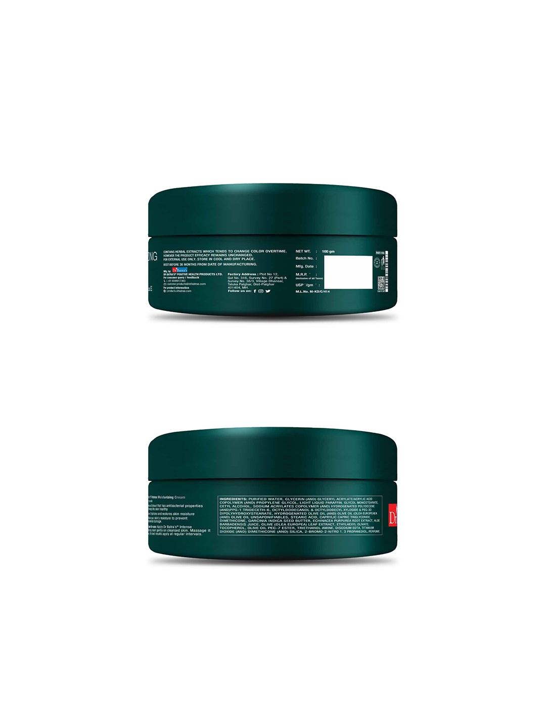 

Dr. Batras Intense Moisturizing Cream Enriched With Echinacea Extract & Vitamin E - 100 g, Off white