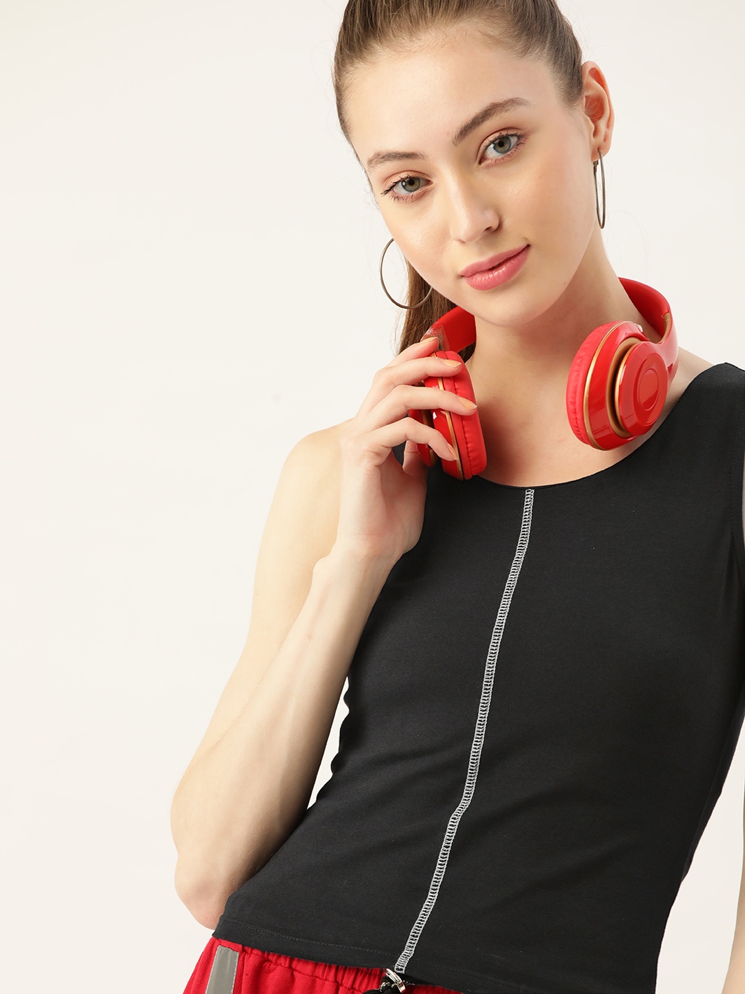 

DressBerry Women Black Solid T-shirt