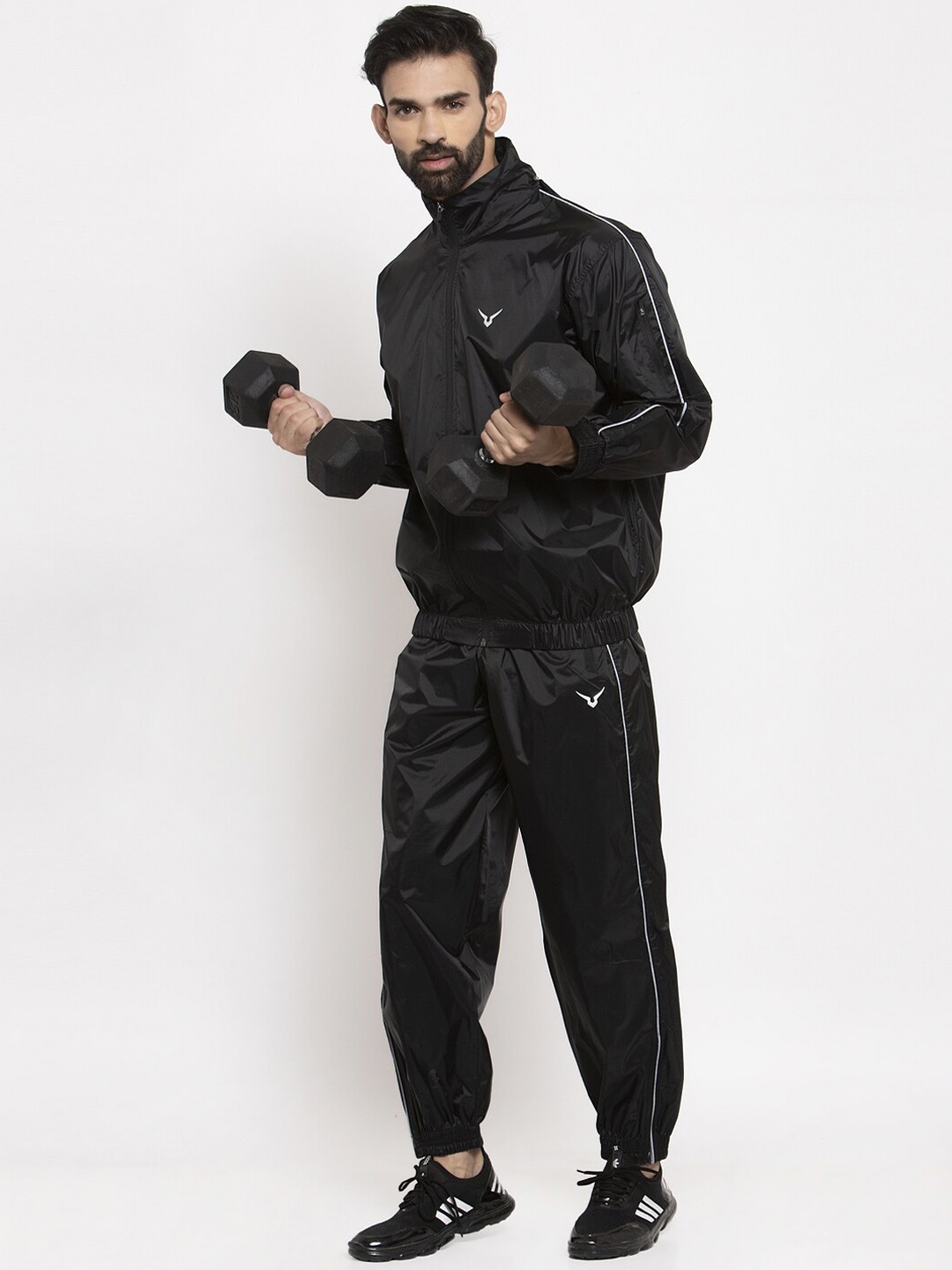 

Invincible Unisex Pro Deluxe Sauna Suit, Black