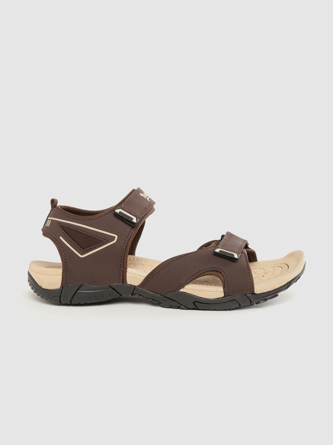 

The Roadster Lifestyle Co Men Coffee Brown Solid Sports Sandals