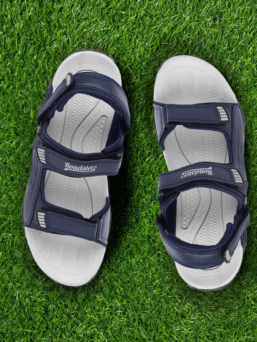 

The Roadster Lifestyle Co Men Navy Blue Solid Sports Sandals