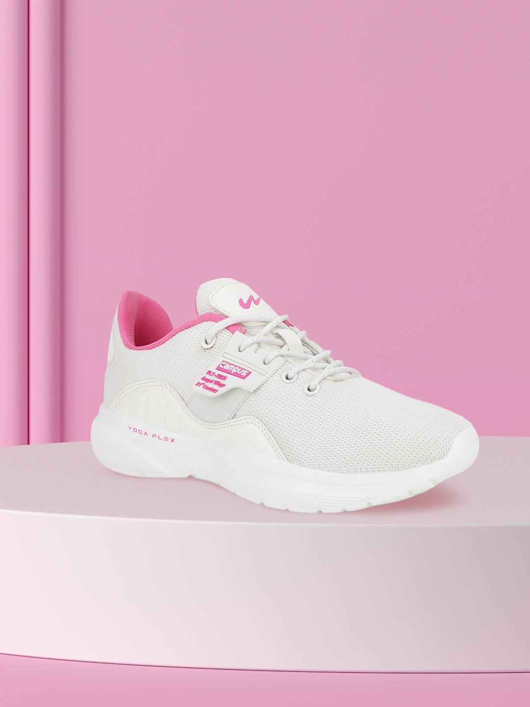 

Campus CLAIRE Women Lace-Up Running Shoes, Off white