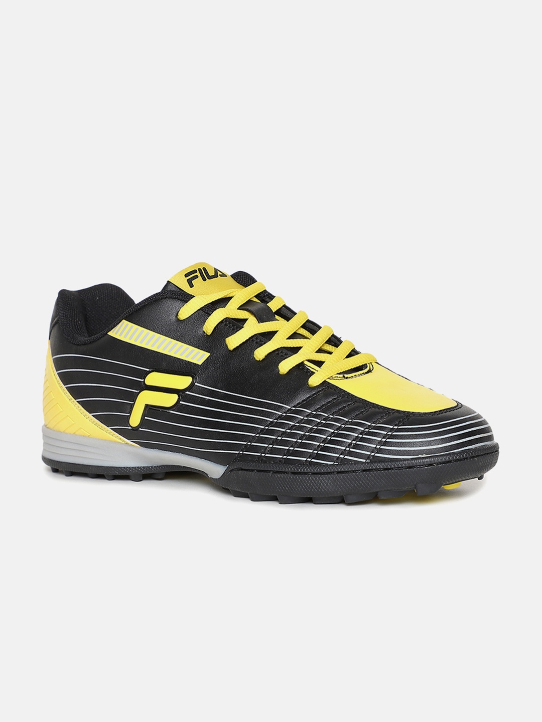 

FILA Men Black & Yellow Running Shoes