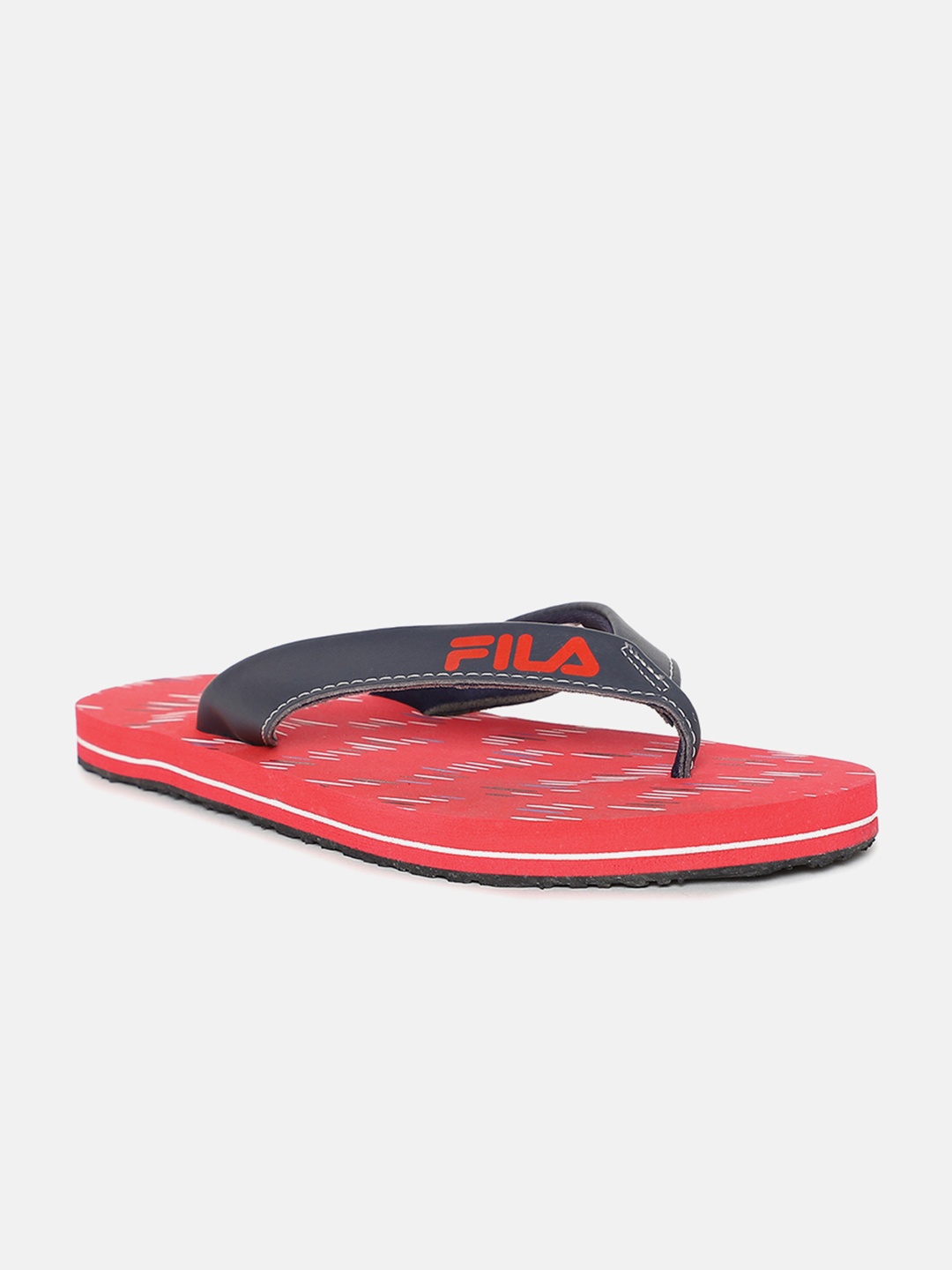 

FILA Men Navy Blue & Red Solid Thong Flip-Flops
