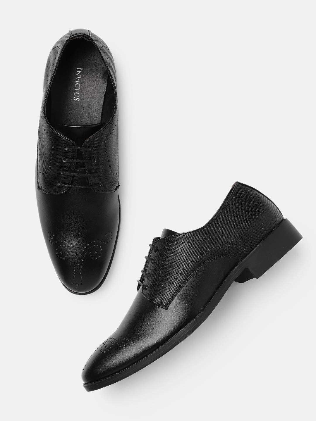 

INVICTUS Men Black Formal Brogues