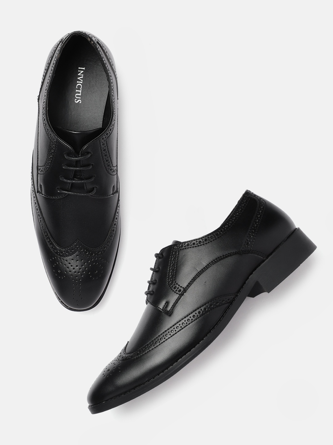

INVICTUS Men Black Formal Brogues