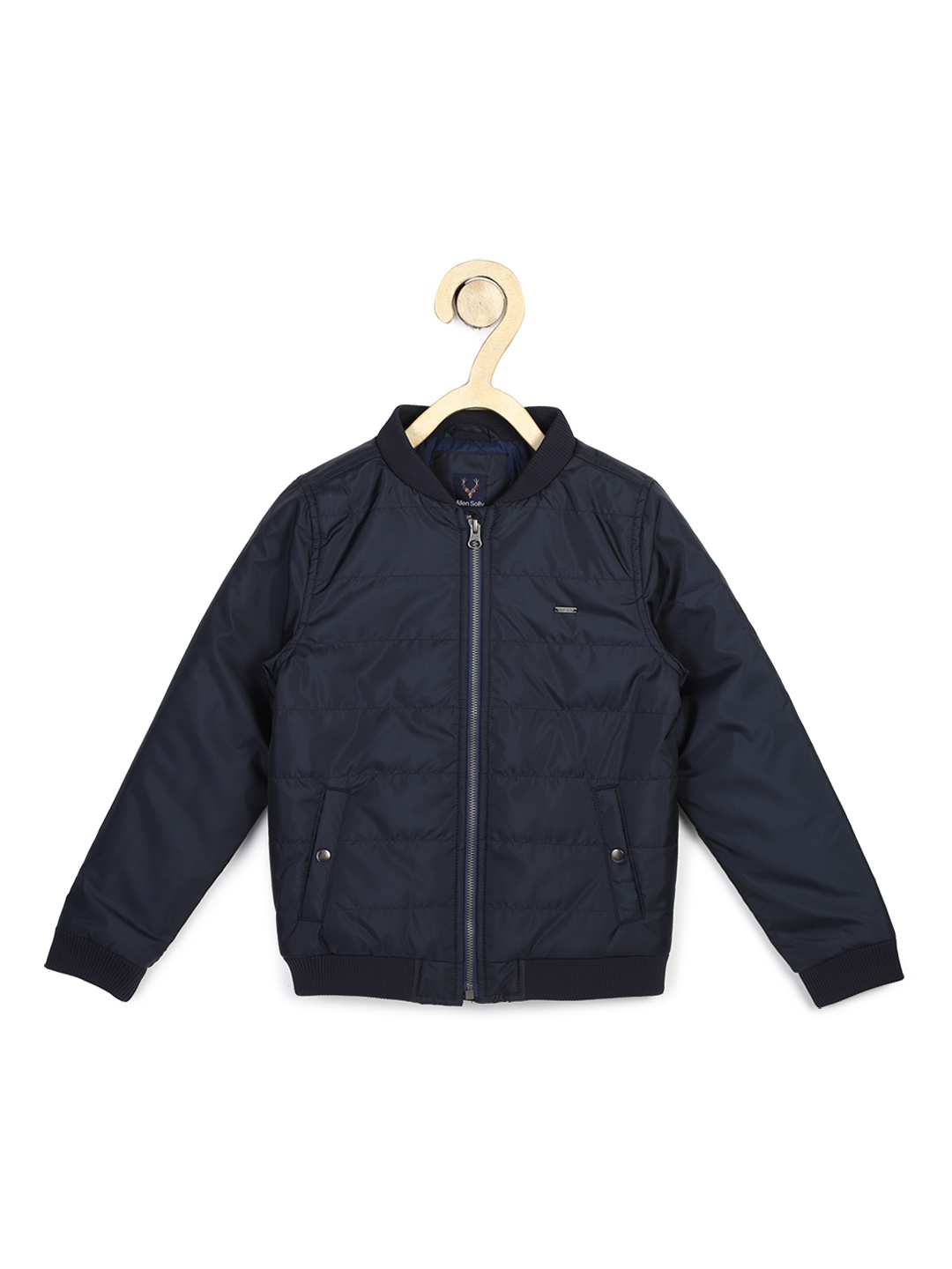 

Allen Solly Junior Boys Navy Blue Biker Jacket