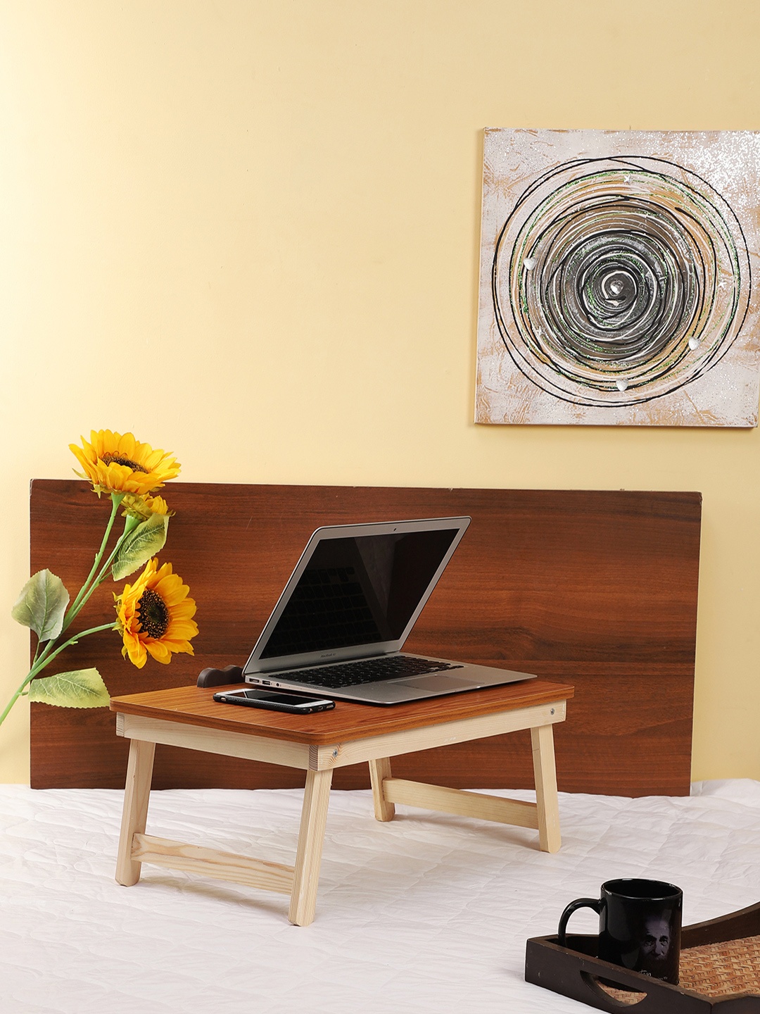 

CDI Brown Portable Folding Laptop Cum Study Table