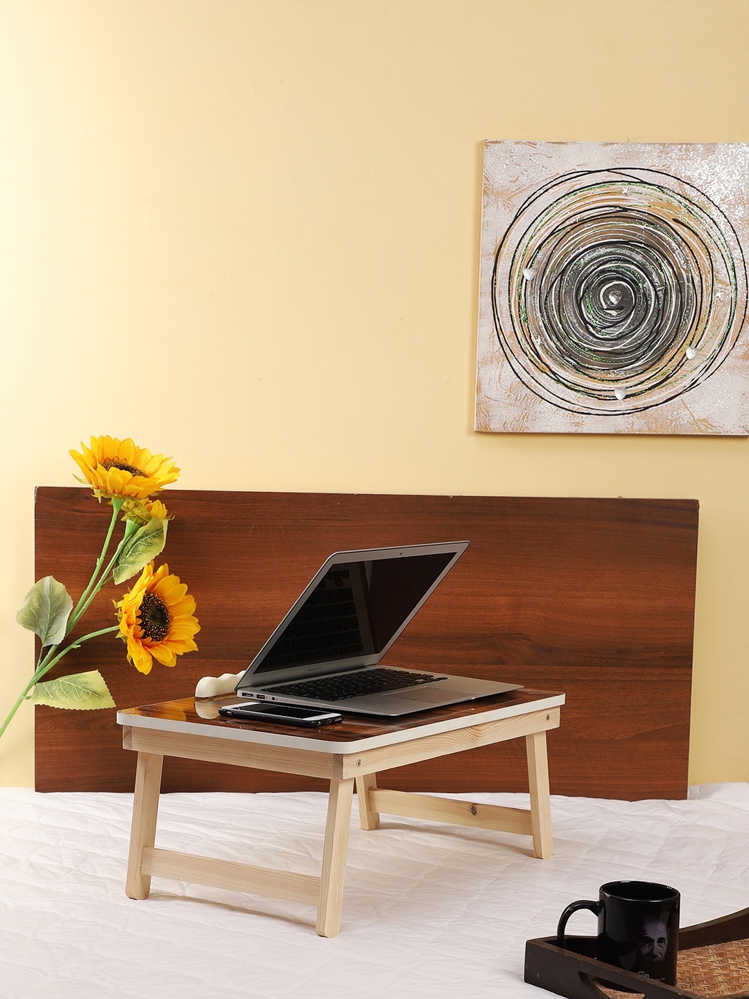 

CDI Brown Portable Folding Laptop Cum Study Table