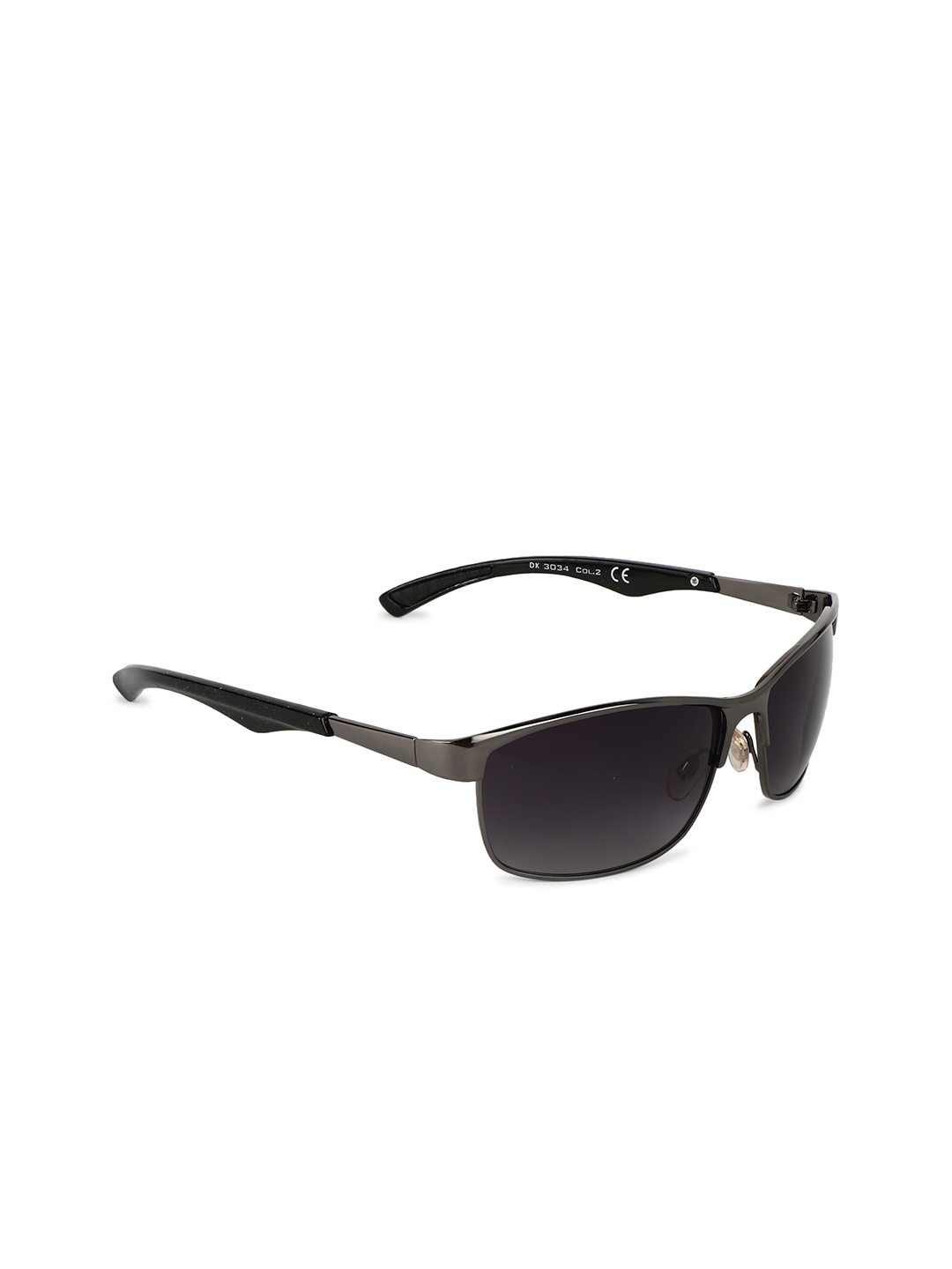 

Daniel Klein Men Black Polarised Lens Rectangle Sunglasses DK3034-C2