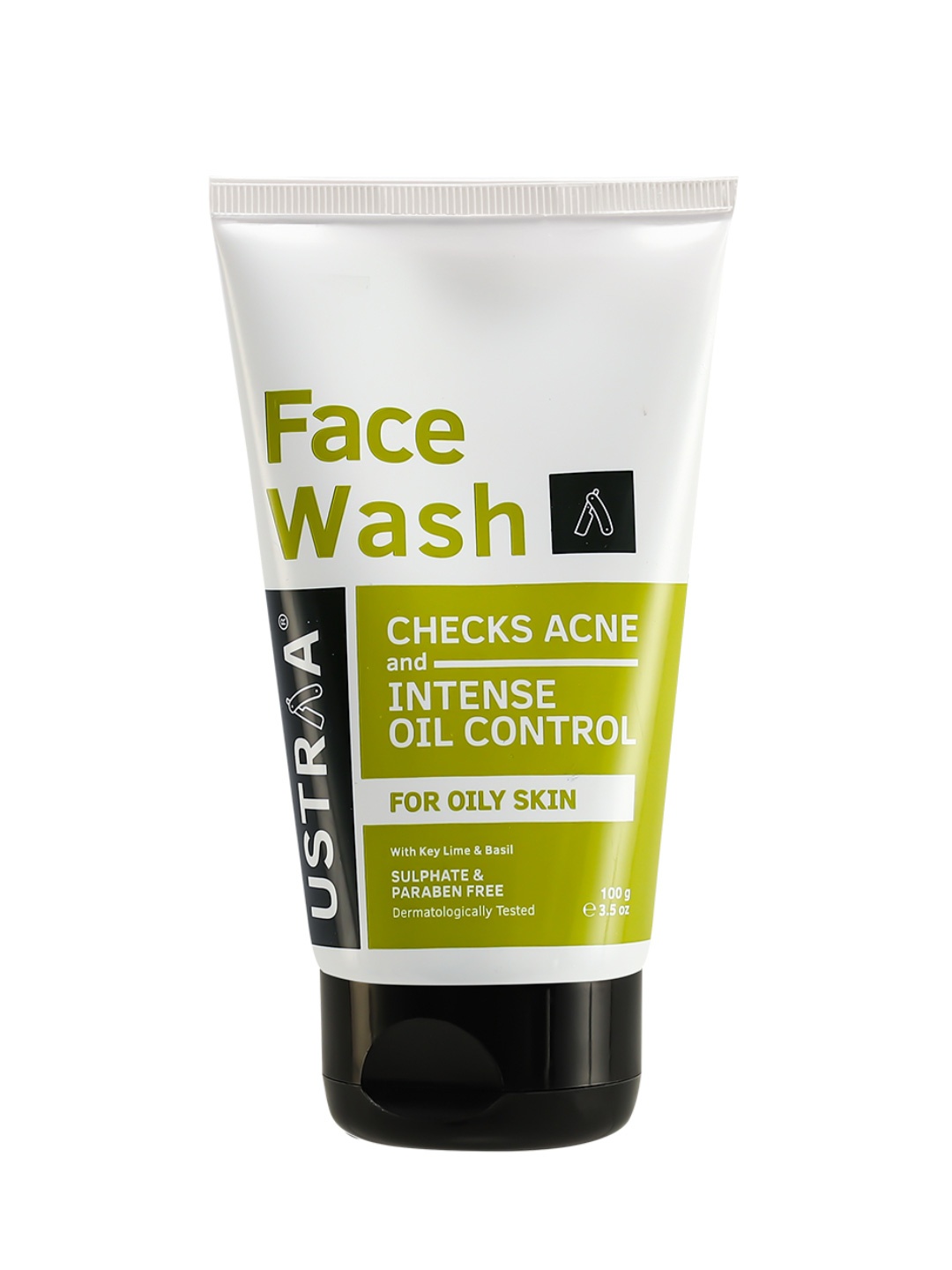 

Ustraa Men Face Wash For Oily Skin 100g, White
