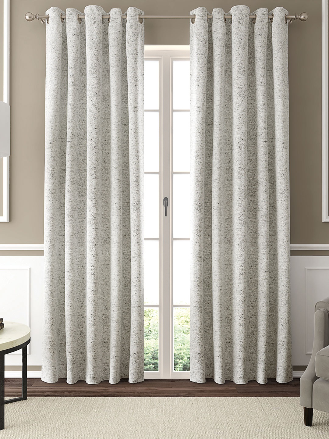 

GM Grey Set of 2 Door Curtains
