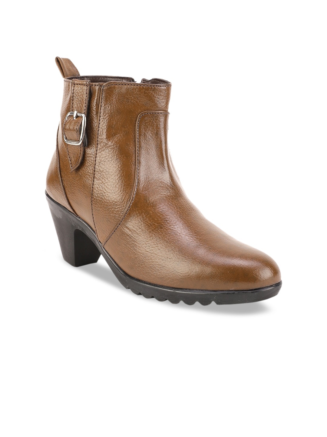 

Bruno Manetti Women Brown Solid Heeled Boots