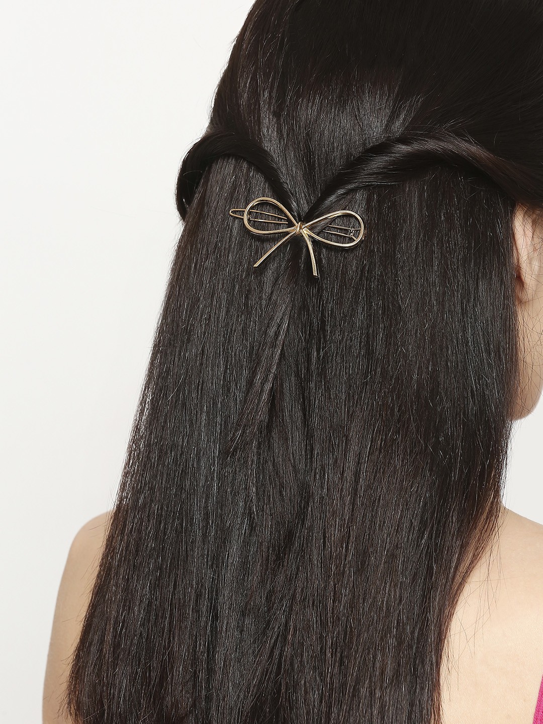 

OOMPH Women Gold-Toned Bow-Detailed Hairpin