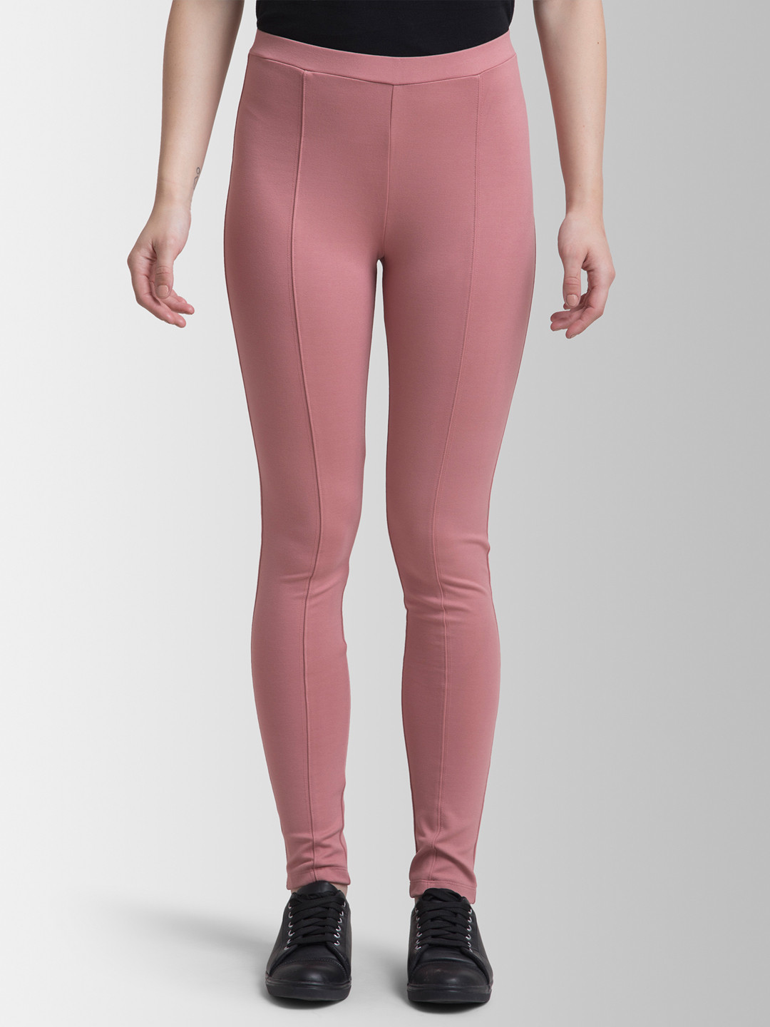 

FableStreet Women LivIn Skinny Fit Treggings, Pink