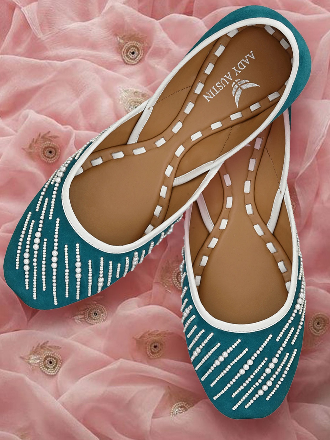 

AADY AUSTIN Women Blue Solid Ballerinas