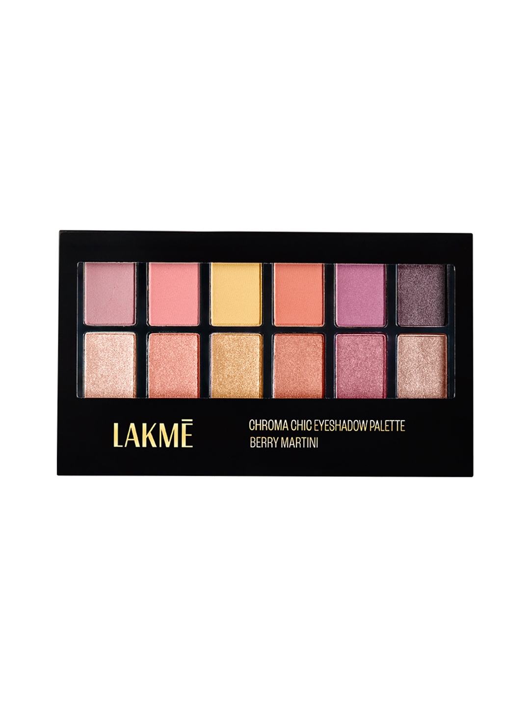 

Lakme Glitterati Chroma Chic Eye Shadow Palette - Sundowner - 12 g, Multi