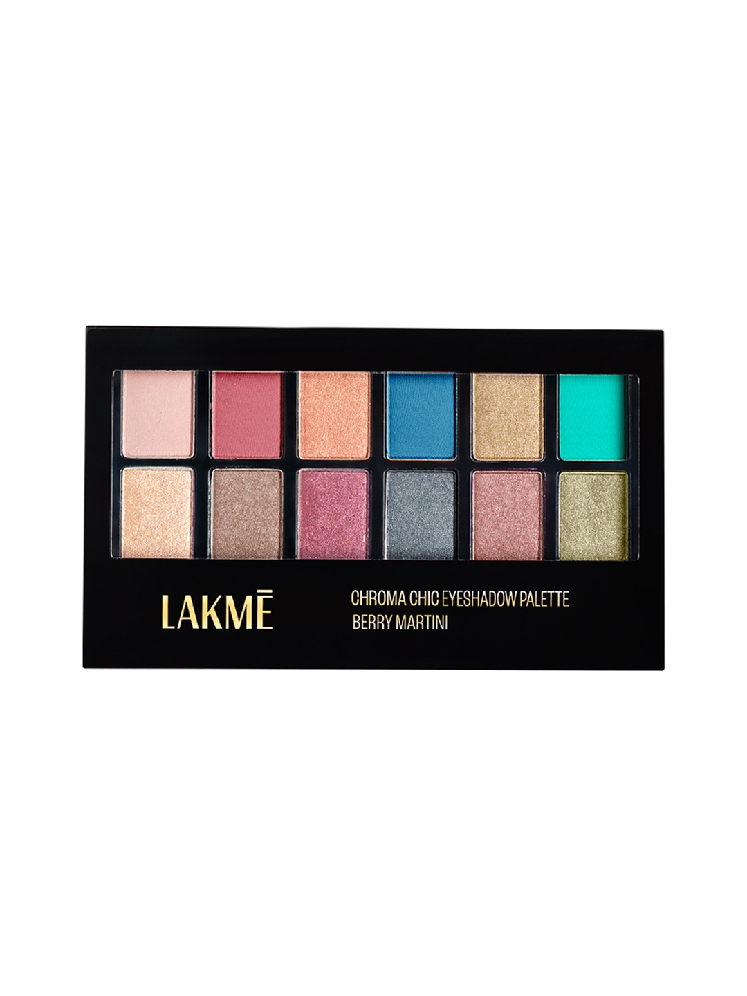 

Lakme Glitterati Chroma Chic Eye Shadow Palette - Berry Martini - 12 g, Multi