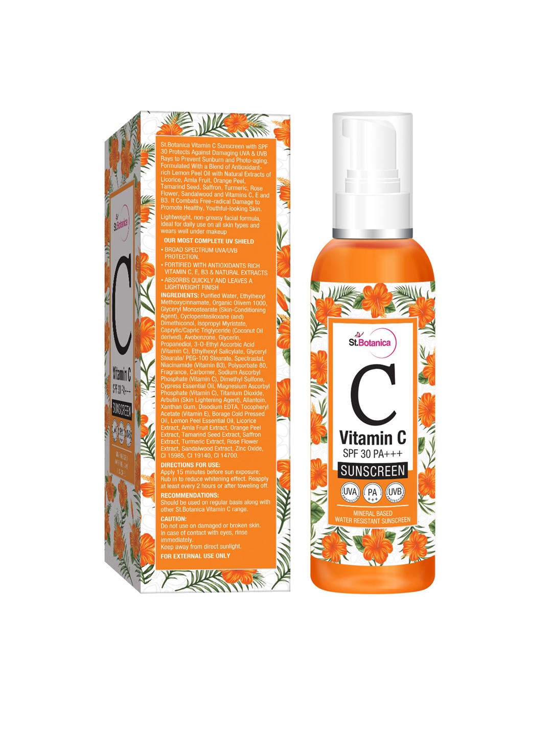 

St.Botanica Set of 2 Vitamin C SPF 30 PA+++ Sunscreen, Orange