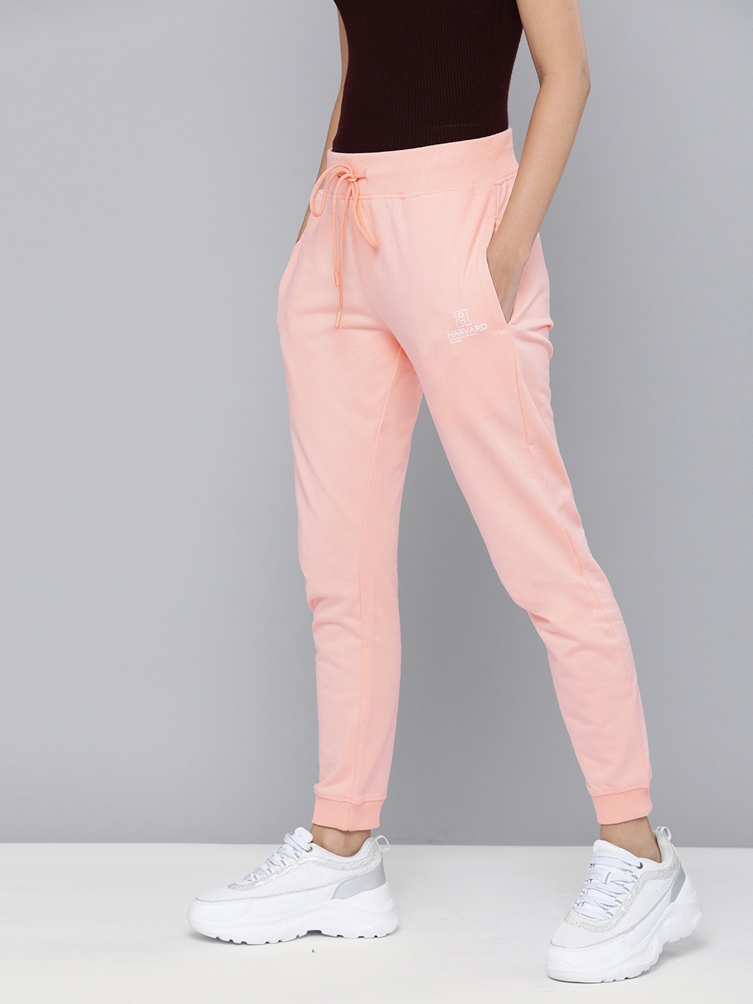 

Harvard Women Pink Solid Joggers