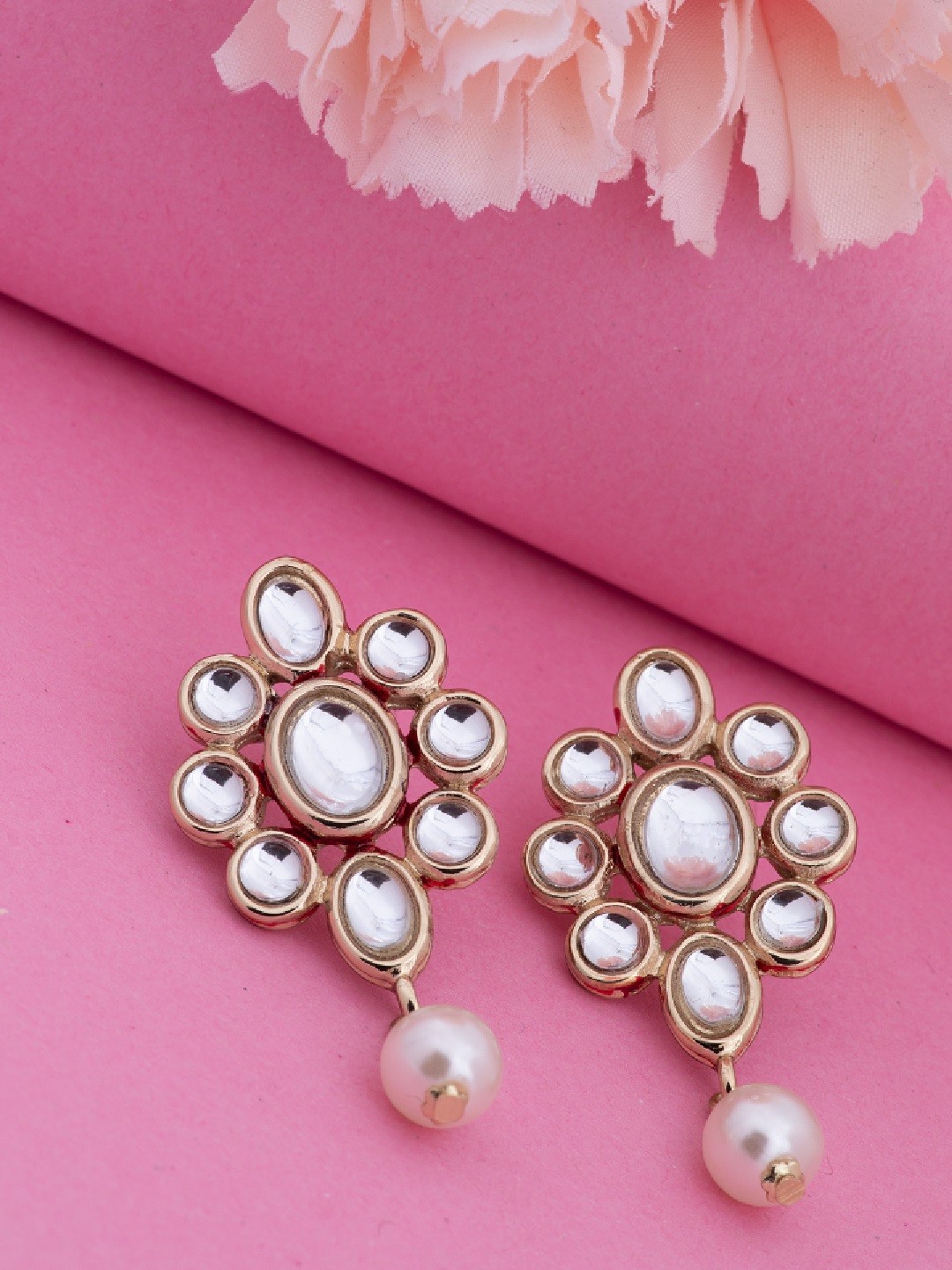 

Estele Gold-Toned Geometric Drop Earrings