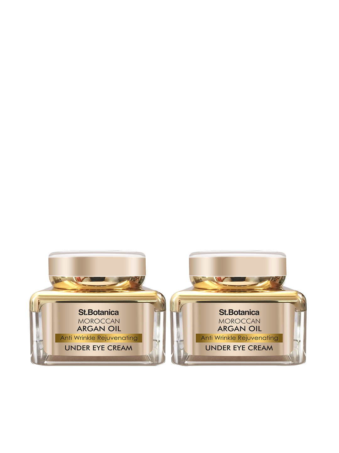 

St.Botanica Set Of 2 Moroccan Argan Oil Anti Wrinkle Rejuvenating Under Eye Cream, Gold