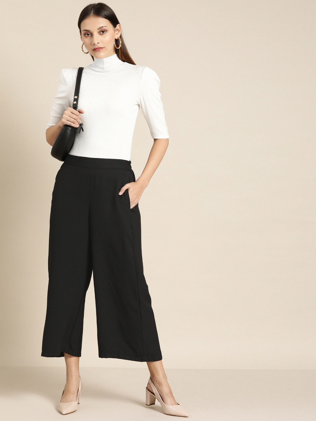 

all about you Women Black Loose Fit Culottes