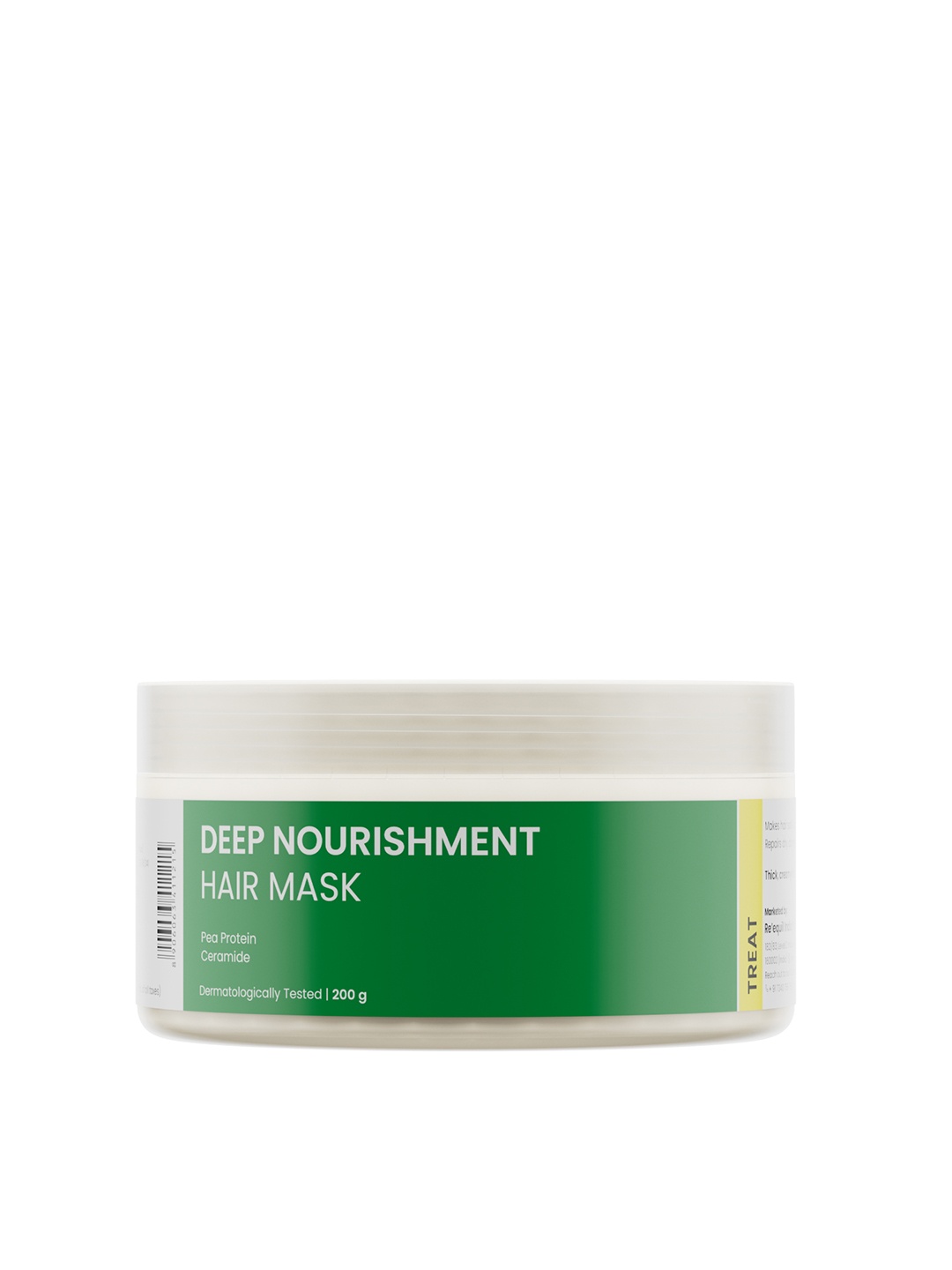 

Reequil Unisex Pea Protein & Ceramide Hair Mask 200 gm, White