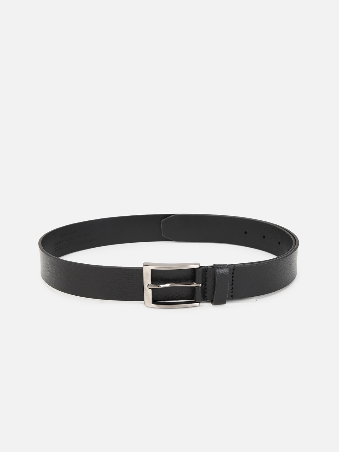 

Louis Philippe Men Black Solid Leather Belt