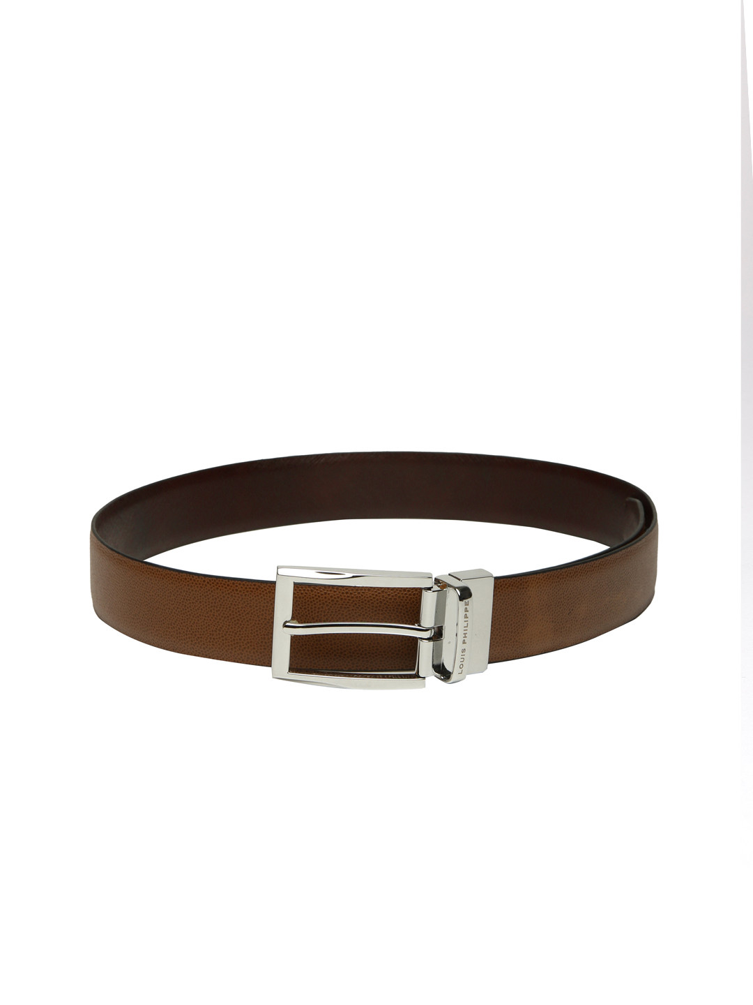 

Louis Philippe Men Brown Textured Reversible Leather Belt