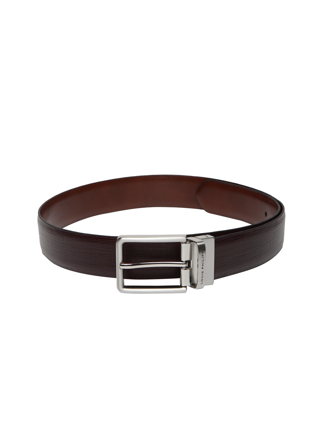 

Louis Philippe Men Brown Solid Reversible Leather Belt