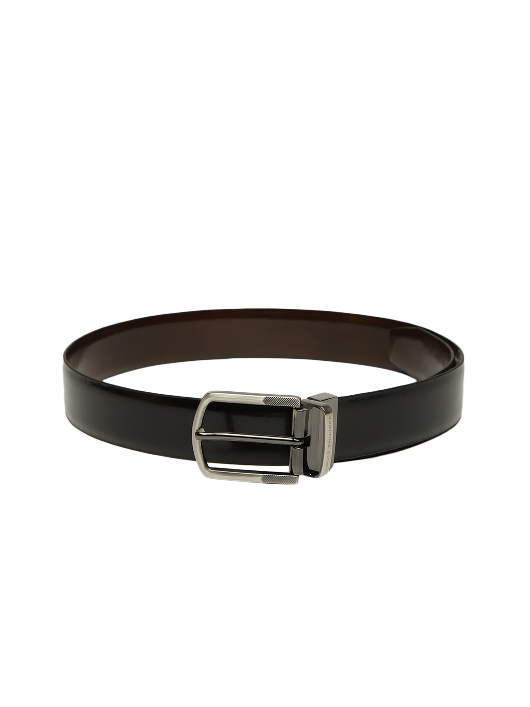 

Louis Philippe Men Black & Brown Solid Reversible Leather Belt