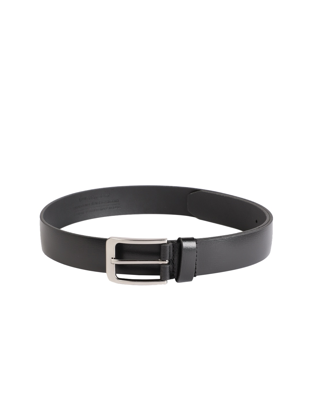 

Louis Philippe Men Black Solid Leather Belt