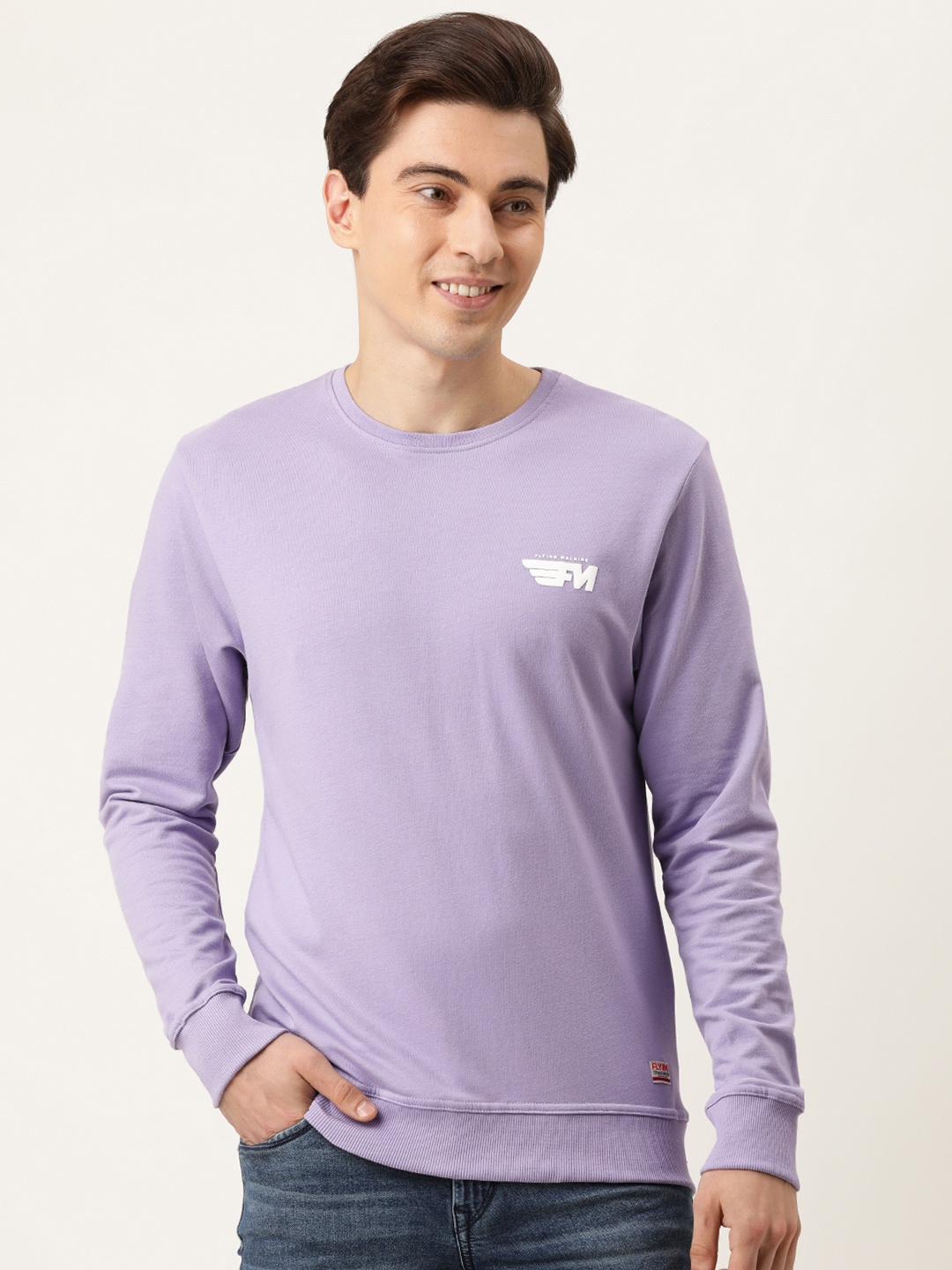 

Flying Machine Men Lavender Sweatshirt