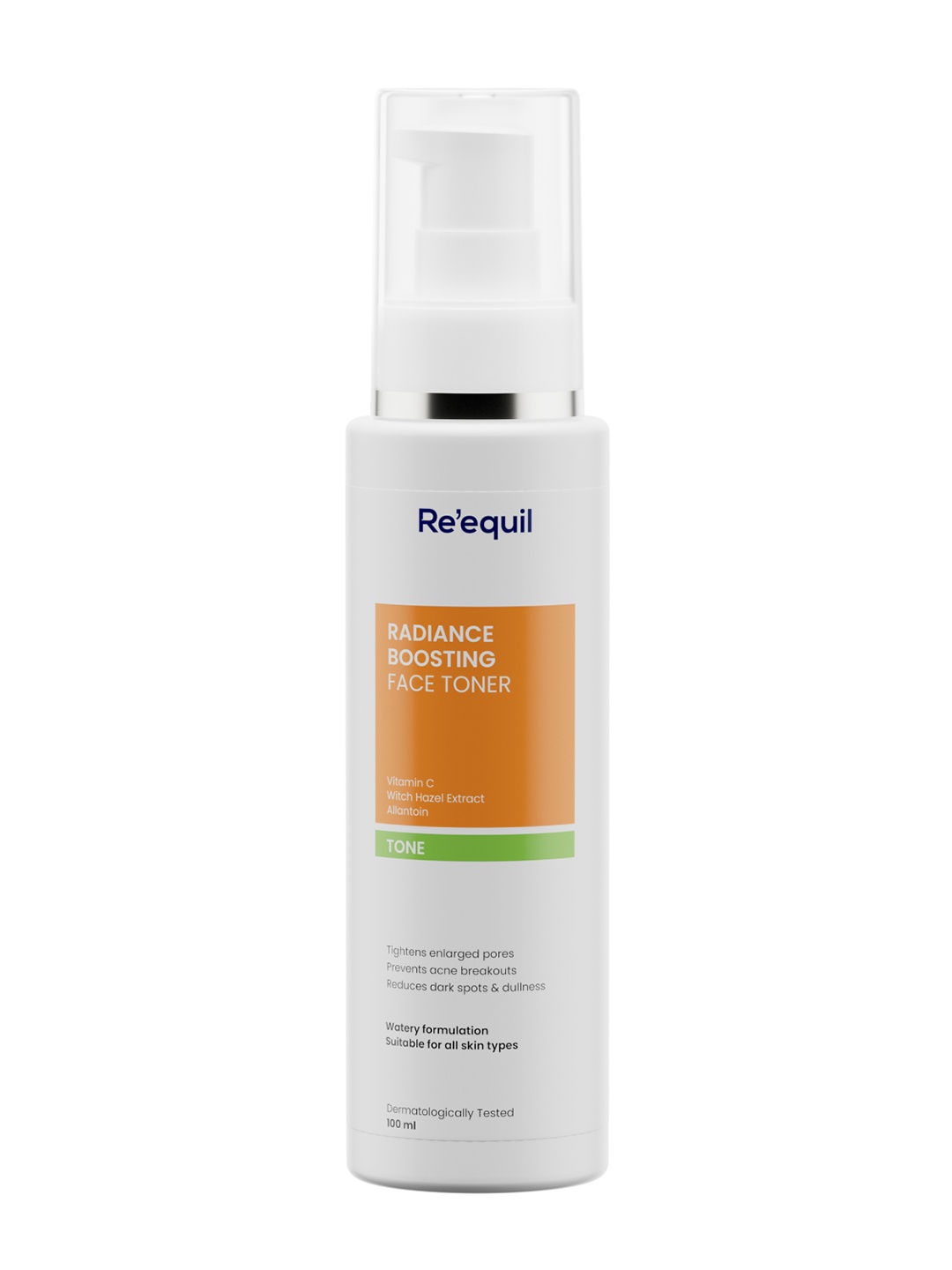 

Reequil Vitamin C Face Toner for Pigmentation and Dark Spots Removal - 100 ml, Transparent