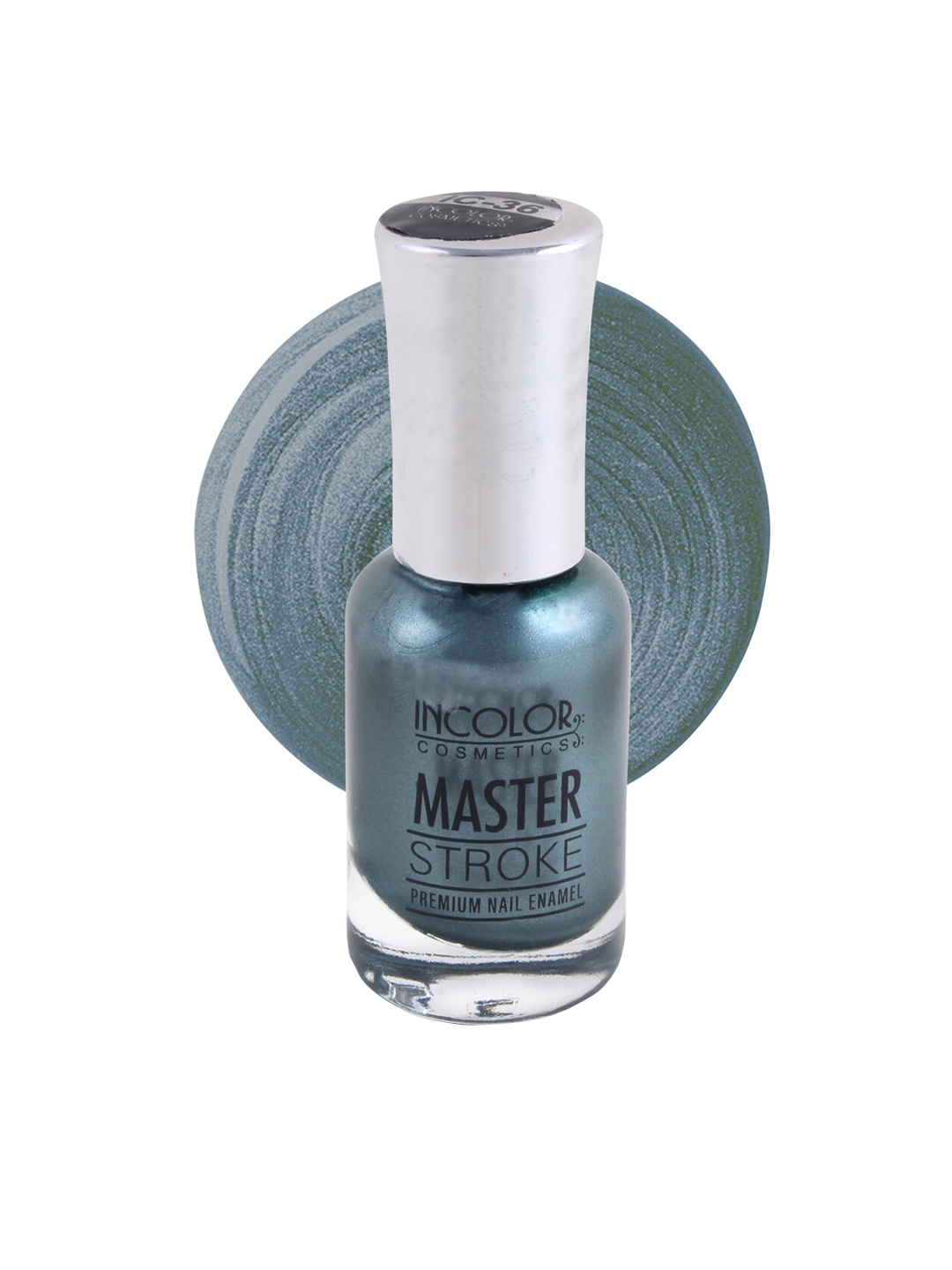 

INCOLOR Blue Master Stroke Premium Nail Polish 36, Olive