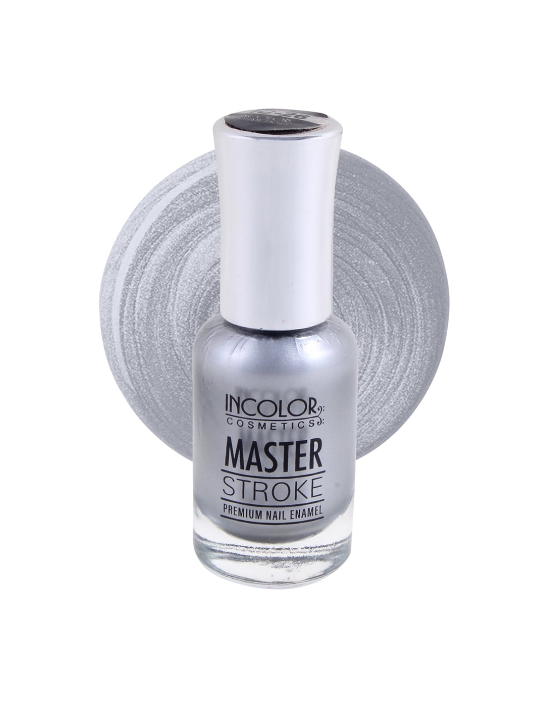 

INCOLOR Master Stroke Premium Nail Enamel 26 9.5 ml, Silver