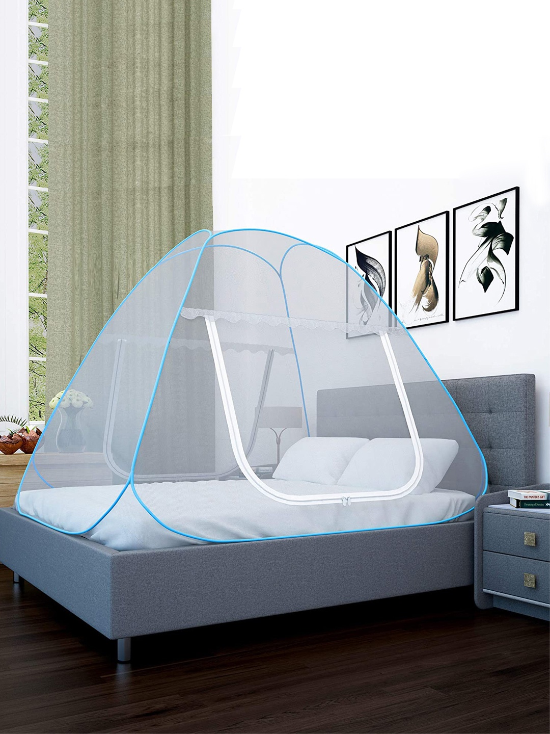 

BIANCA Blue Foldable King Size Mosquito Net