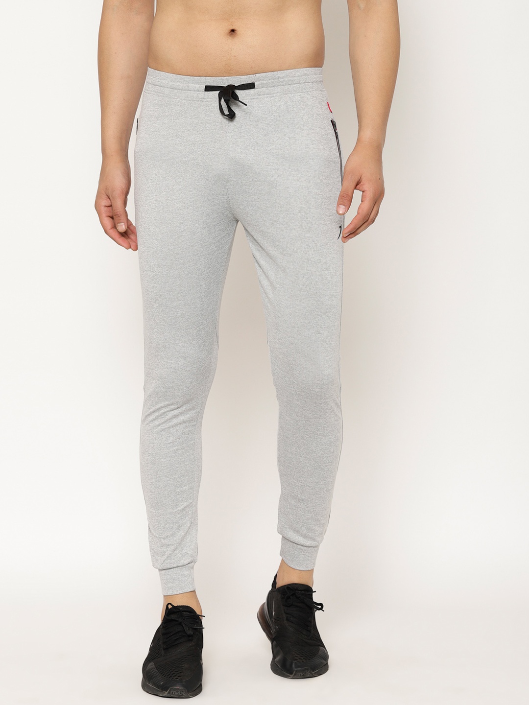

SAPPER Men Grey Melange Solid Slim Fit Joggers
