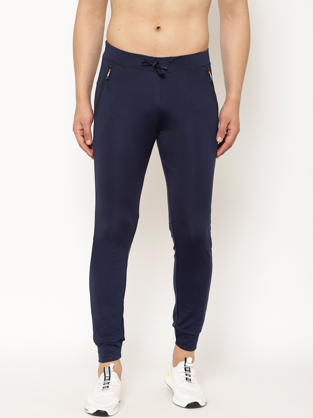 

SAPPER Men Navy Blue Solid Slim Fit Joggers