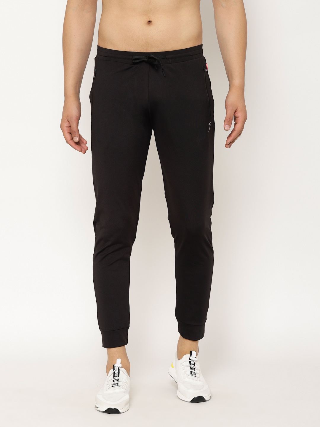

SAPPER Men Black Solid Slim Fit Joggers