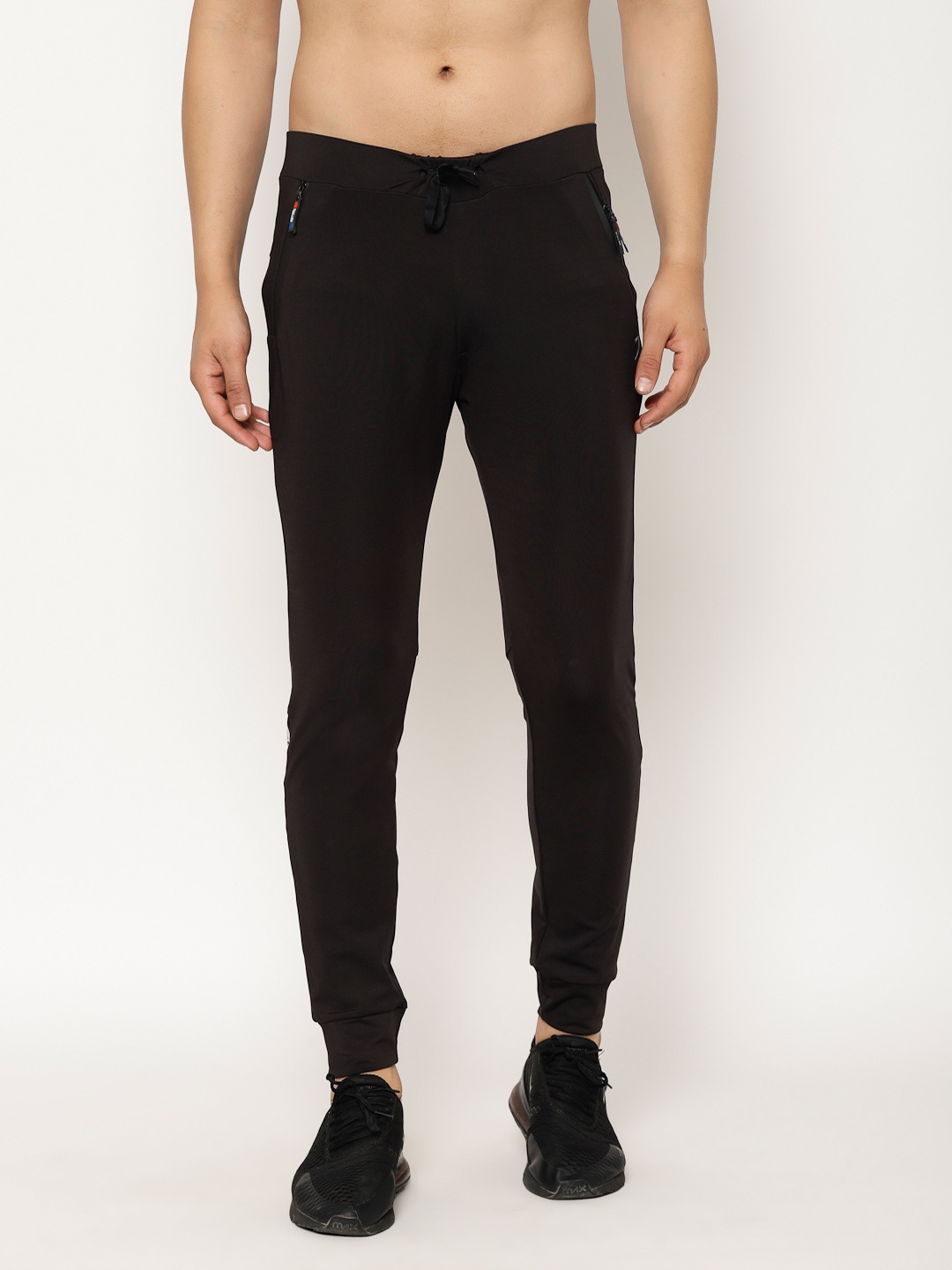 

SAPPER Men Black Solid Slim Fit Track Pants