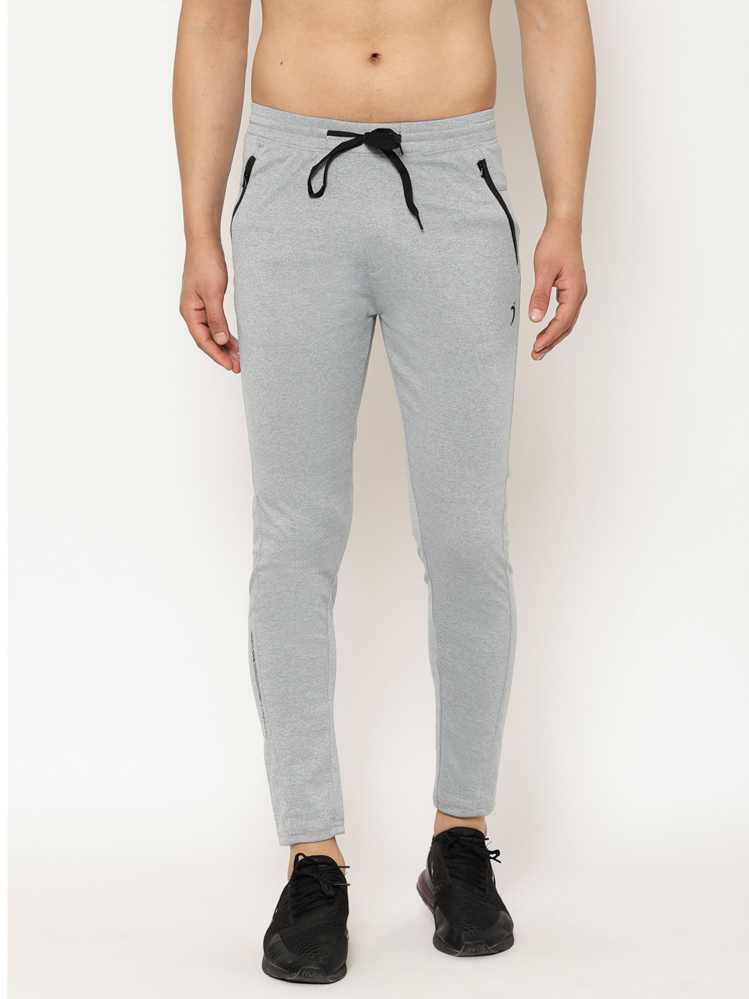 

SAPPER Men Grey Melange Solid Slim Fit Track Pants