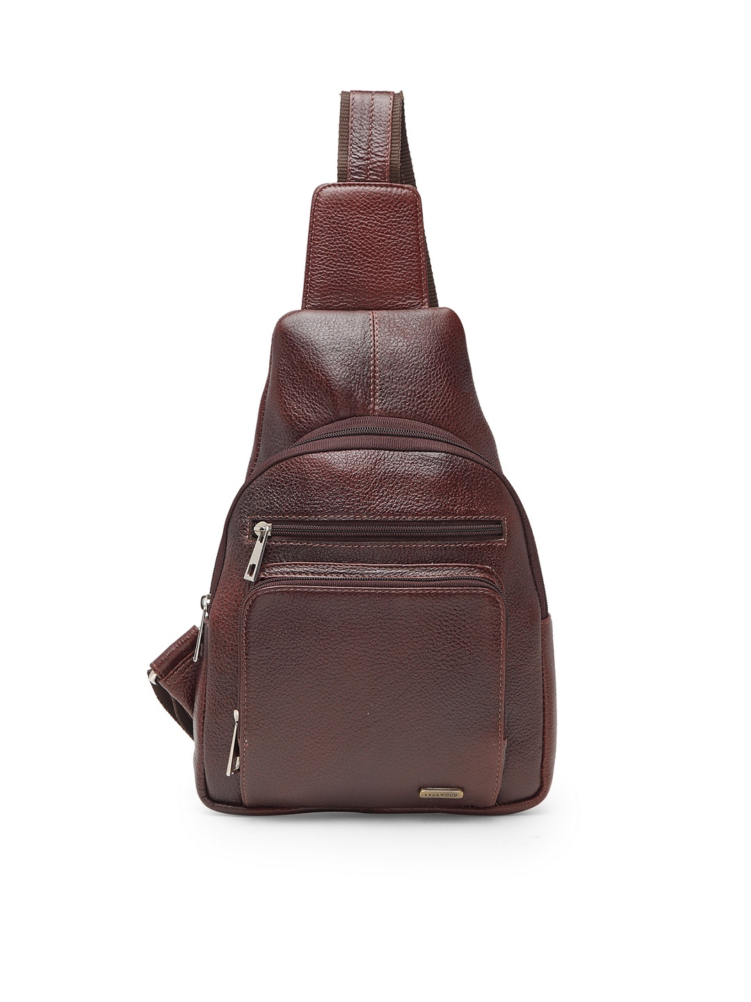

Teakwood Leathers Unisex Brown Solid Messenger Bag