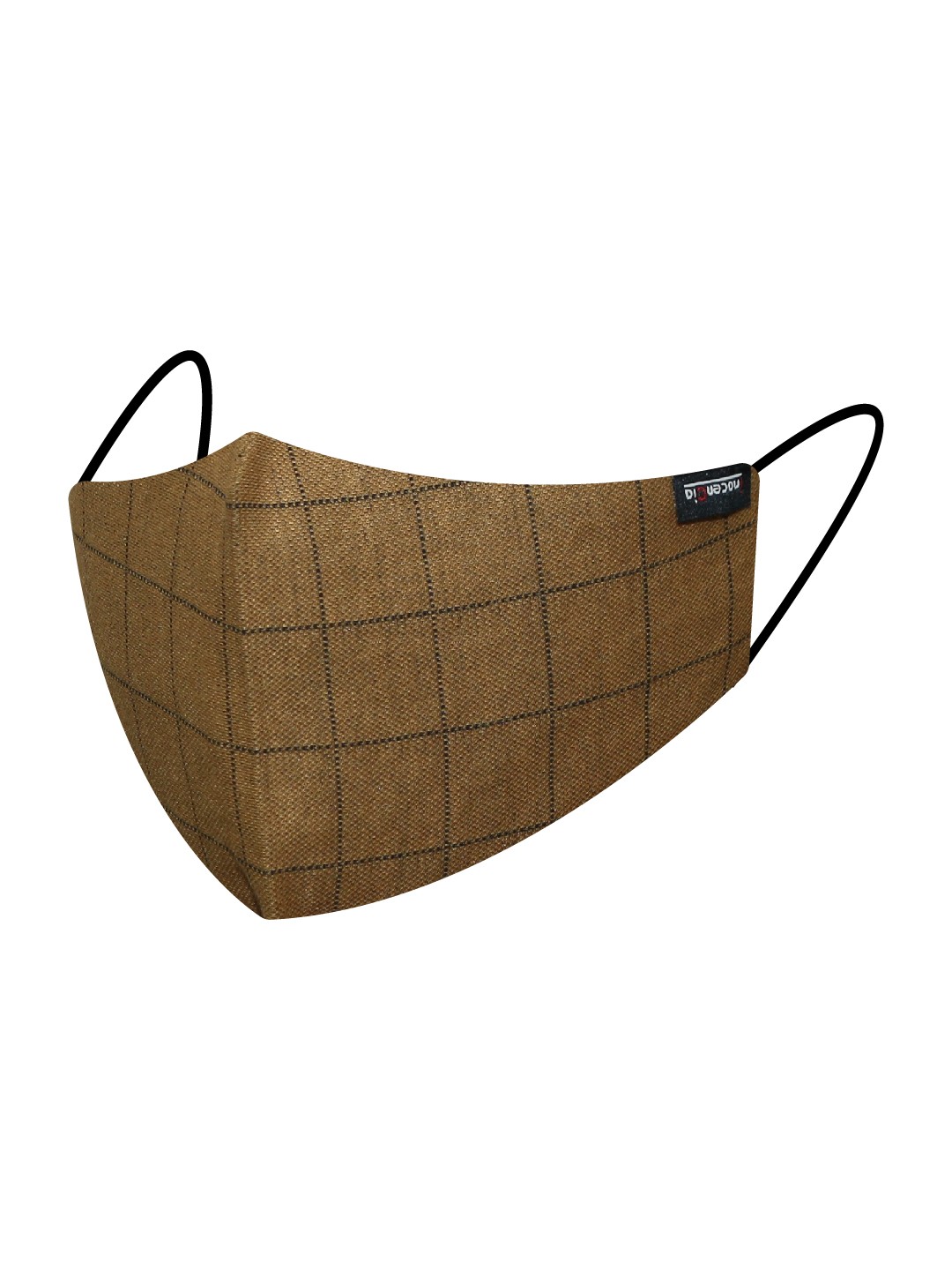 

inocenCia Adults Mustard Yellow Checked 2-Ply Reusable Cloth Masks