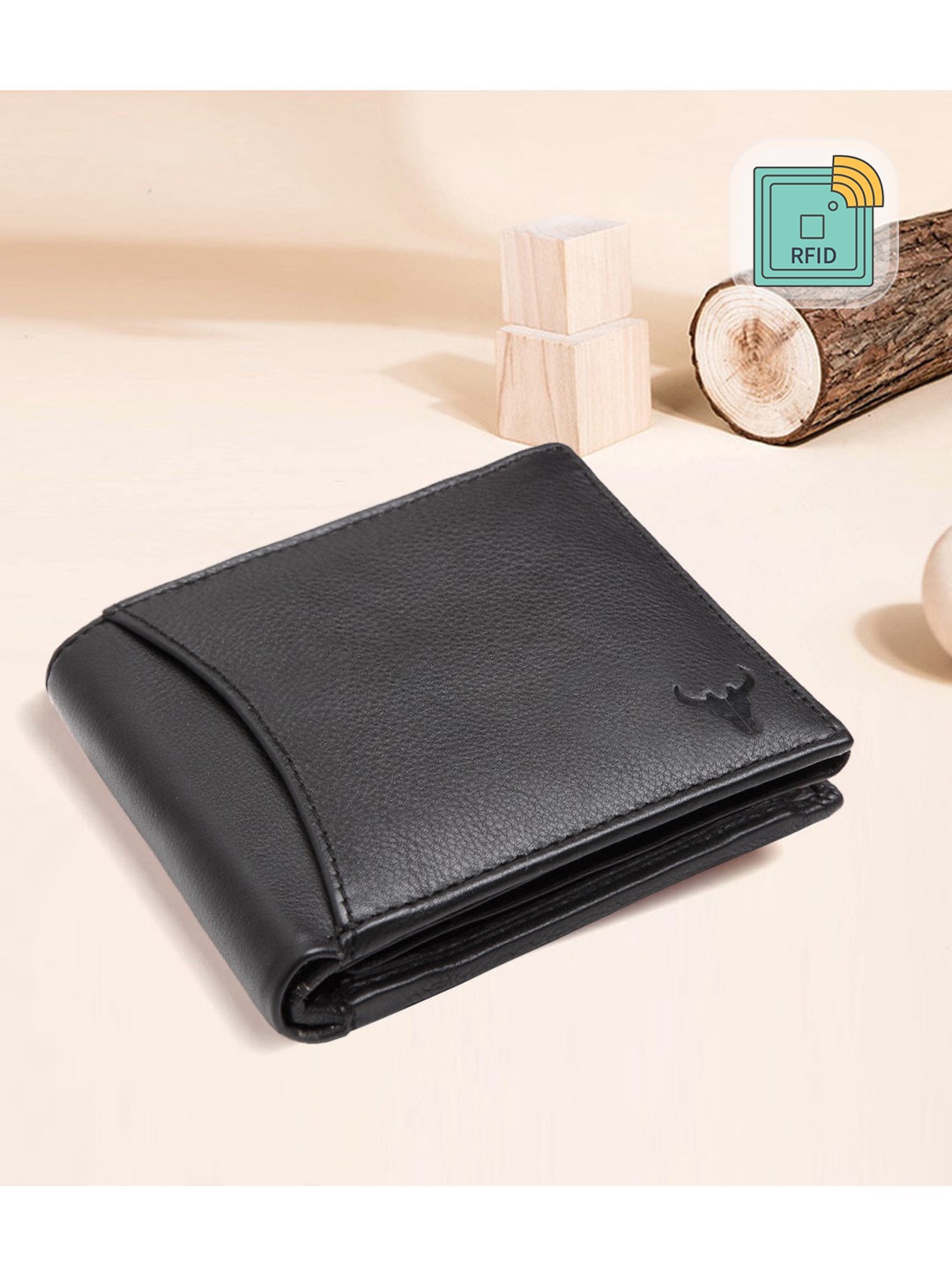 

NAPA HIDE Men Black Solid Two Fold Wallet