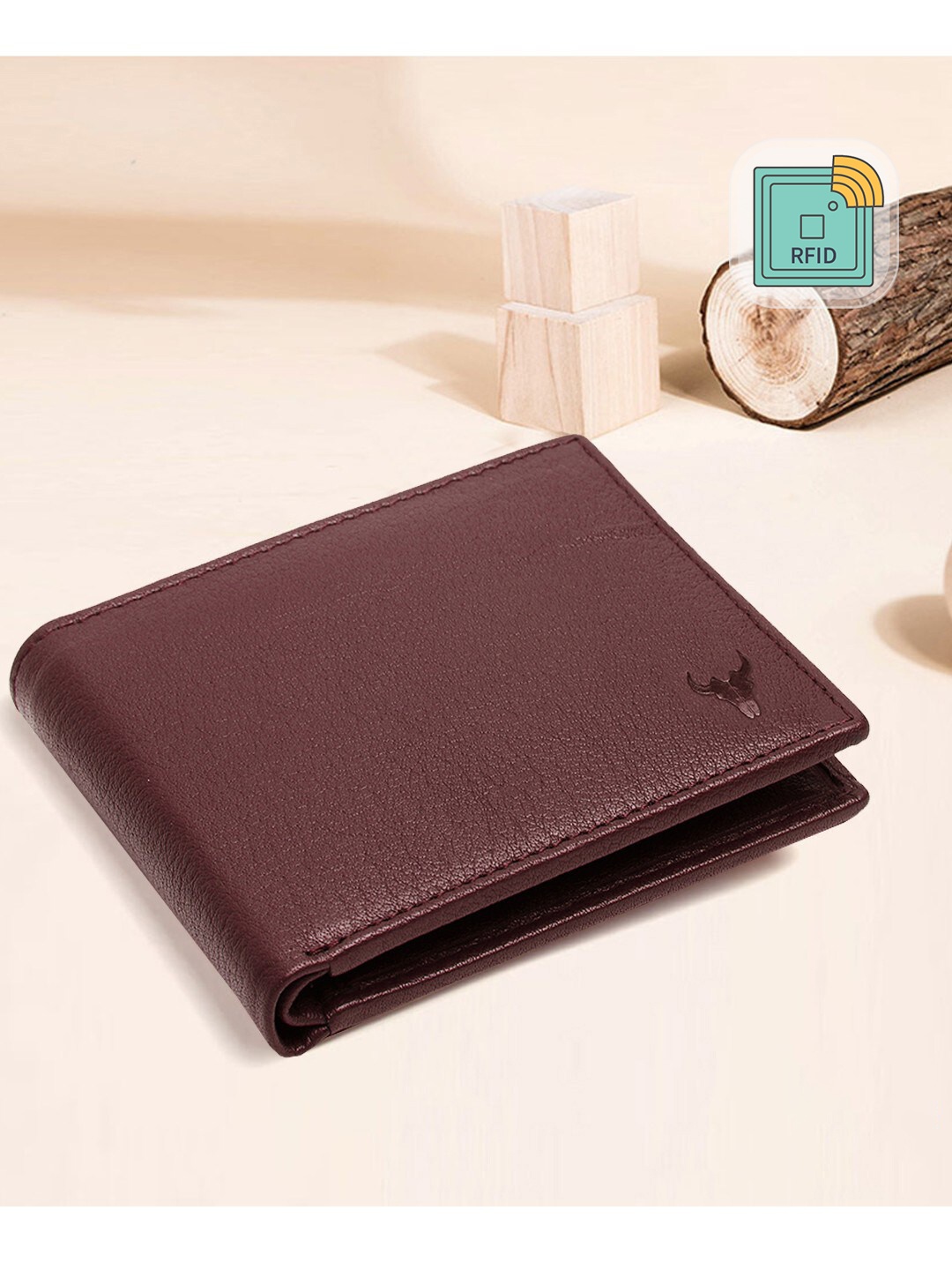 

NAPA HIDE Men Maroon Solid Two Fold Wallet